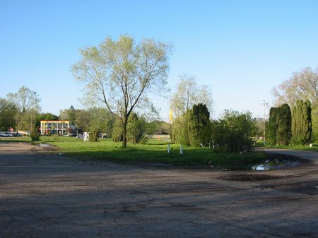 Pontiac Drive-In Theatre - Entrance - Photo From Water Winter Wonderland